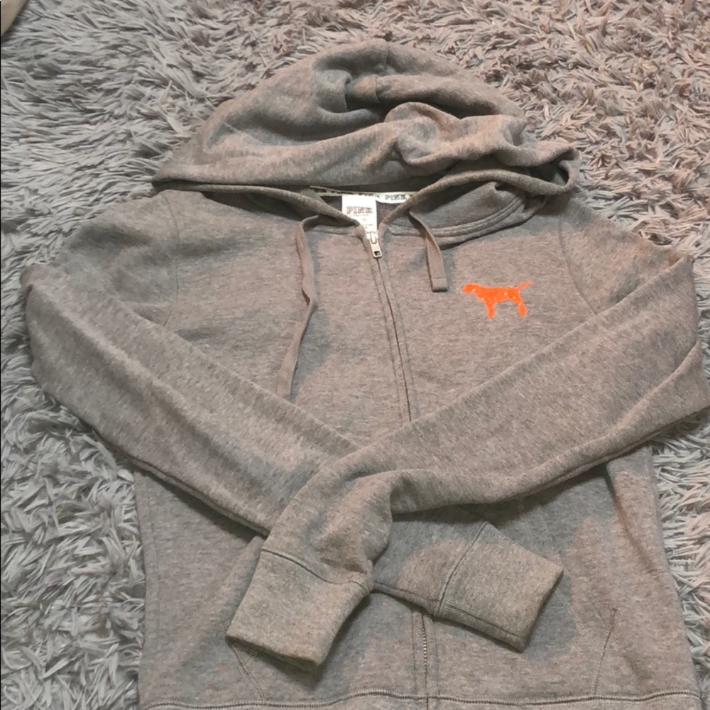 pink hoodie